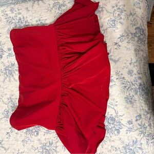 J Crew strapless Red top